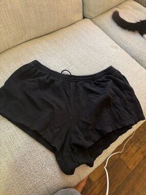 SKIMS Black Athletic Lounge Shorts